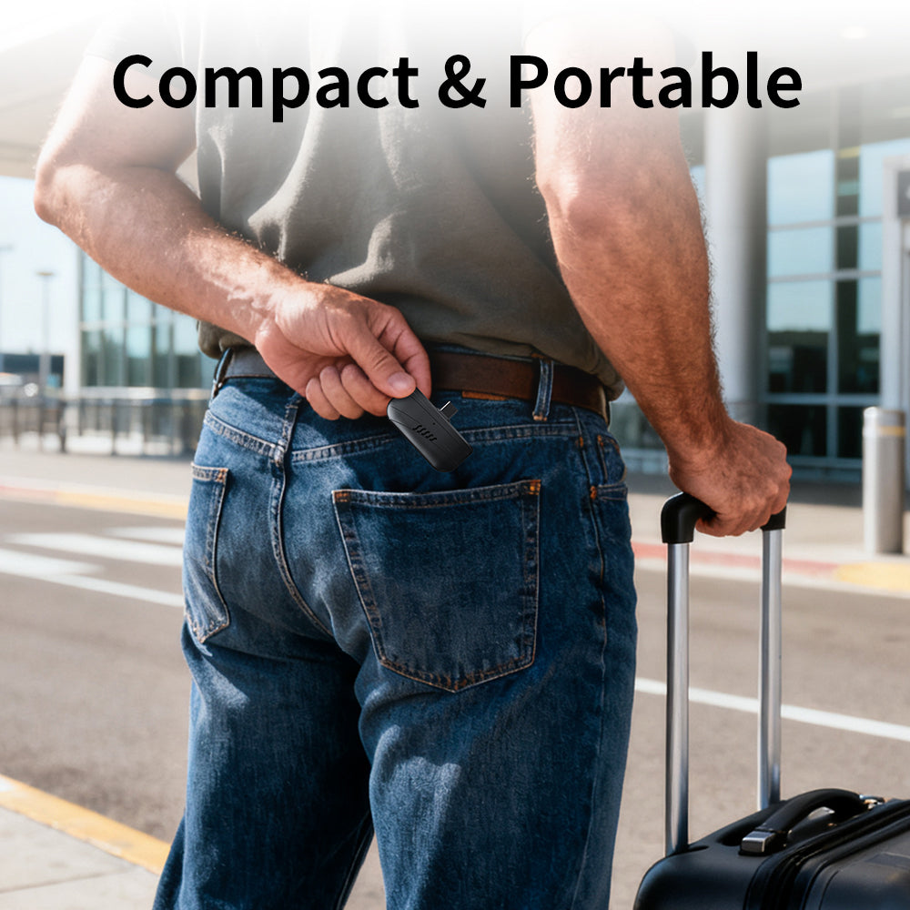 Mini Alcohol Tester for Smartphone | Portable Plug-and-Play Breathalyzer | USB-C/Lightning Battery-Free BAC Detector with APP Display